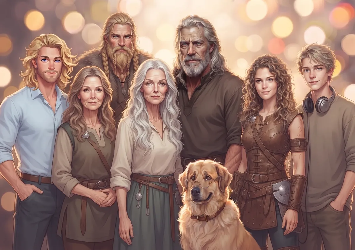 La famille Haldorholm, personnages du roman Le Hamac et les Colibris : le Viking, son père Bjornulf, sa mère Lærke, son ex-femme Alva, ses enfants Freya et Alvar, et Big Dog
